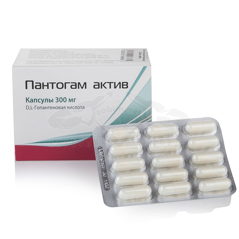 Пантогам актив 300мг Пантогам актив - Pantogam Active