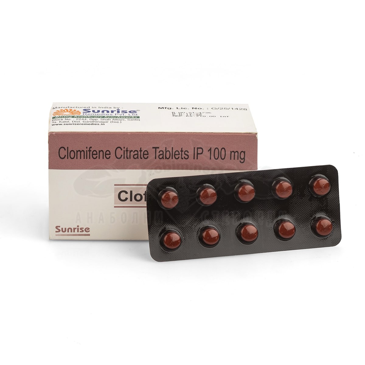 Clofi-100 (Indian pharmaceutical clomiphene) – 10 compresse x 100 mg. - immagine 3
