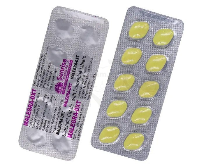 Malegra-DXT (Sildenafil + Duloxetina) - 10 compresse x 130 mg.
