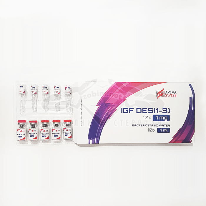 IGF-1 DES (con acqua batteriostatica inclusa) – 10 fiale x 1 mg.