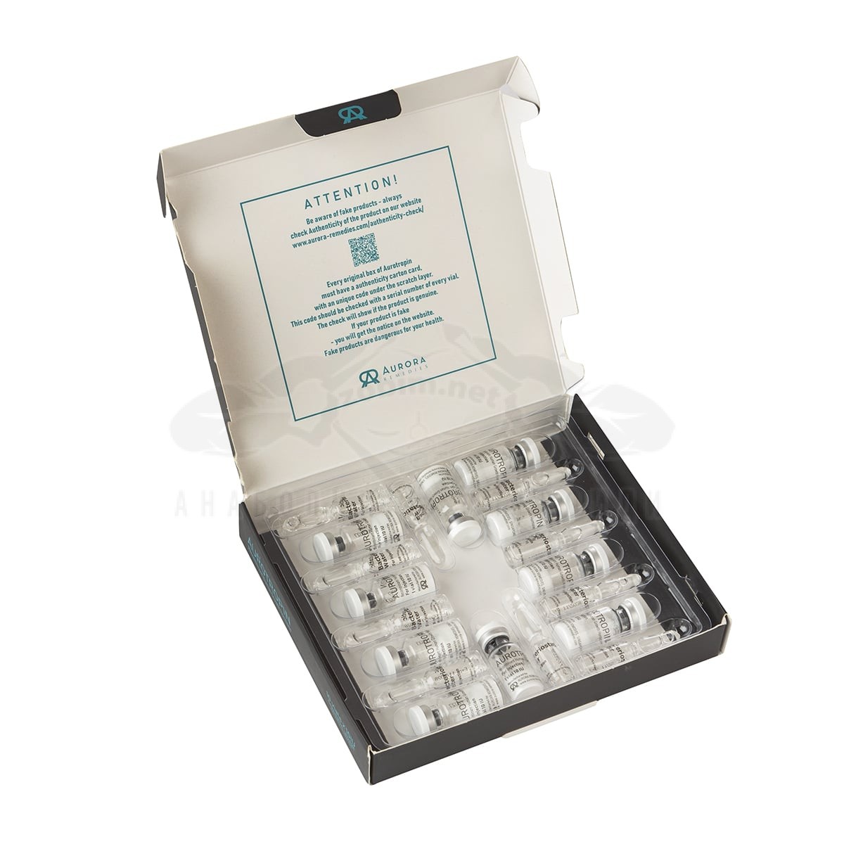 Aurotropin (RHGH) - 10 fiale x 10 UI + 10 fiale acqua batteriostatica - immagine 2