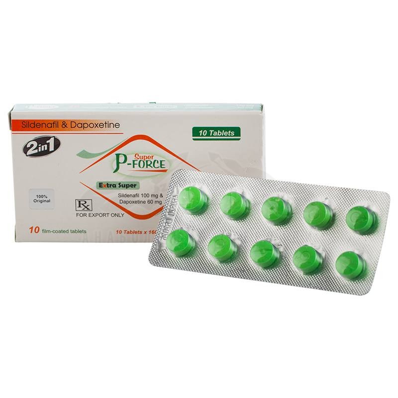 Super P-Force (Citrato di Sildenafil 100 mg. + Dapoxetina 60 mg.) – 10 compresse