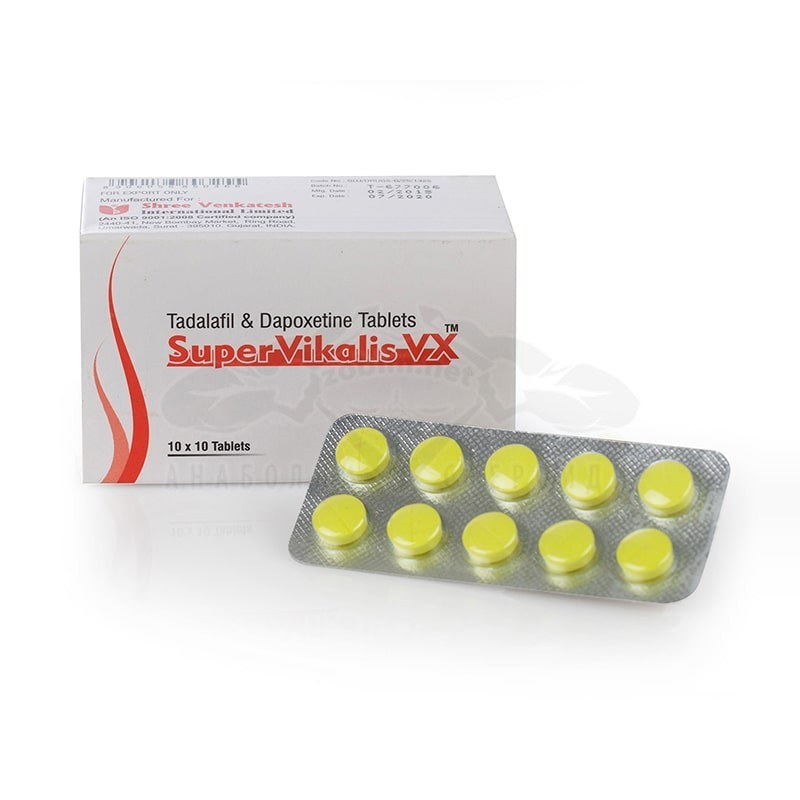Super Vikalis VX (Tadalafil) – 10 compresse x 80 mg.