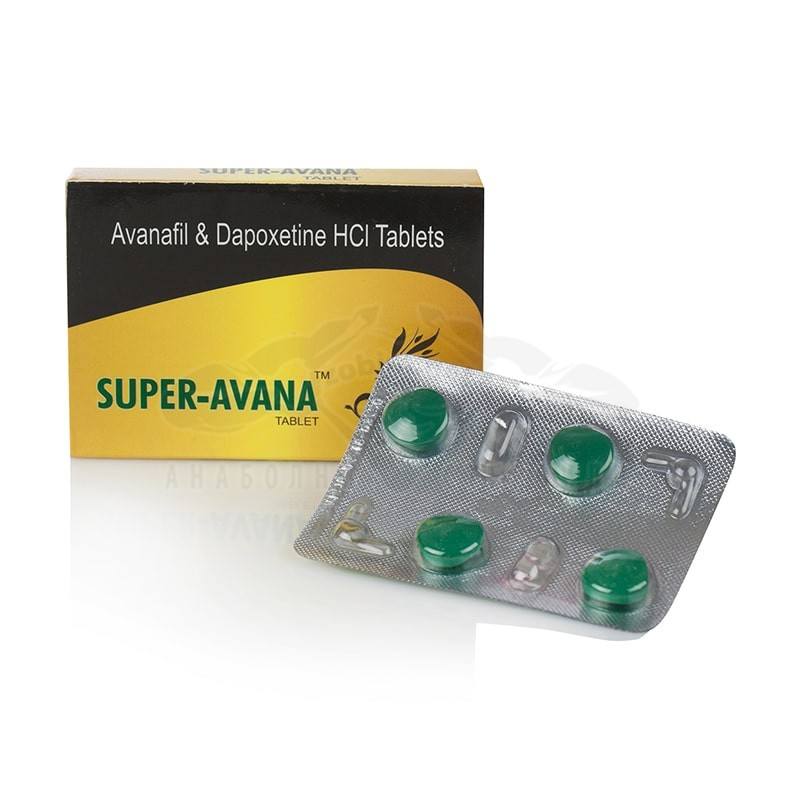 Super Avana (Avanafil + Dapoxetine) – 4 compresse x 160 mg.
