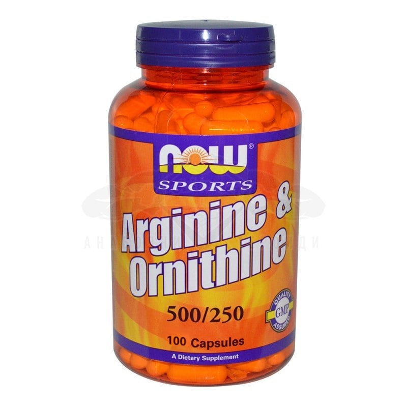 Arginine & Ornithine 500/250 mg – 100 Capsule