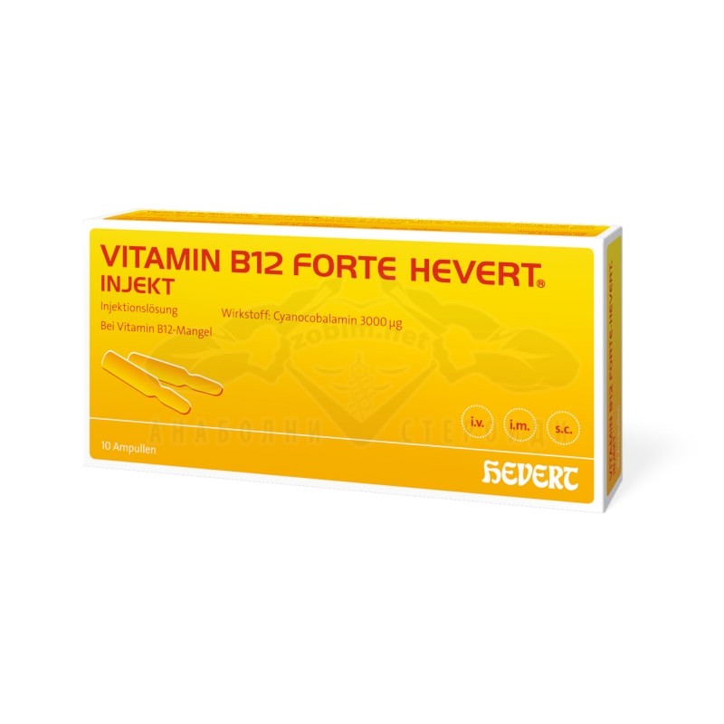 Vitamina B12 3000 μg 1 fiala + Acido folico 1 fiala