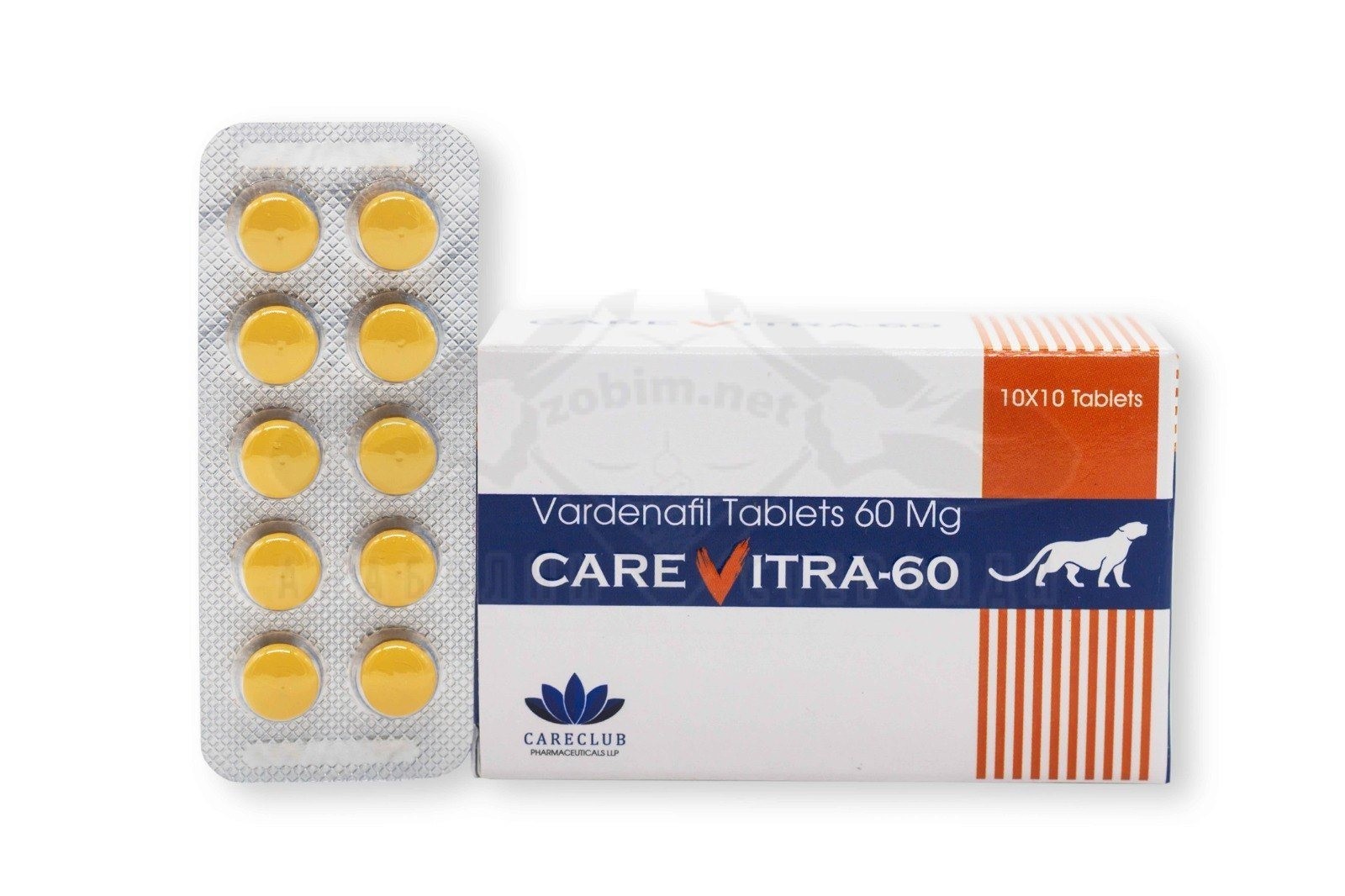 Carevitra-60 (Vardenafil) - 10 compresse da 60 mg.