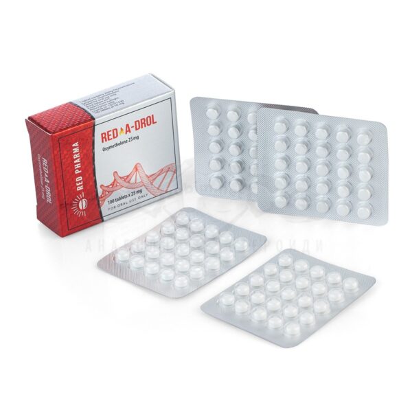 RED A-DROL (Oxymetholone) - 100 compresse х 25 mg.