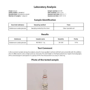 RED BOLD 250 (Boldenone Undecylenate) - 10 fiale х 250 mg. - immagine 4