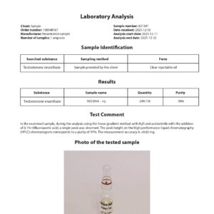 RED ENA 250 (Testosterone Enanthate) - 10 fiale x 250 mg. - immagine 4
