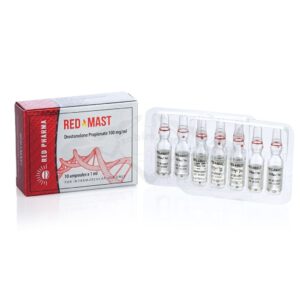 RED MAST 100 (Drostanolone Propionate) - 10 fiale x 100 mg. - immagine 2