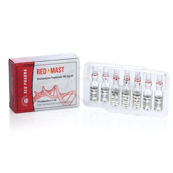RED MAST 100 (Drostanolone Propionate) - 10 fiale x 100 mg.