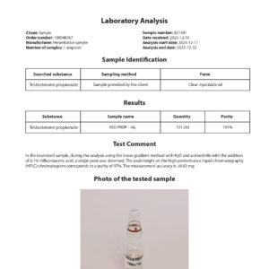 RED PROP 100 (Testosterone Propionate) - 10 fiale x 100 mg. - immagine 4