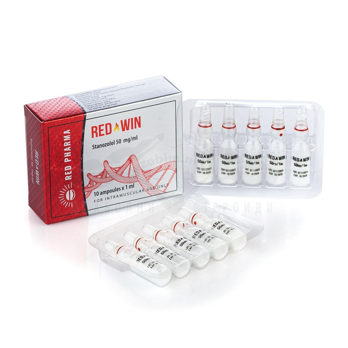 RED WIN 50 (Stanozolol) – 10 fiale х 50 mg. - immagine 3