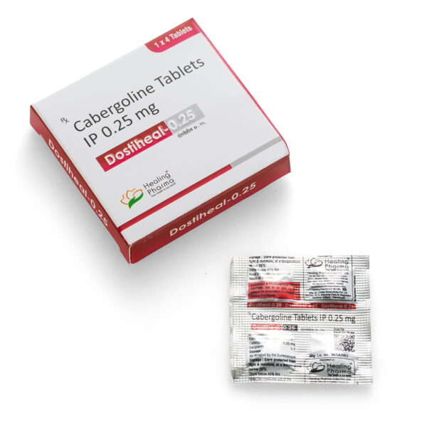 Dostiheal-0.25 (Cabergoline) - 4 compresse х 0,25 mg.