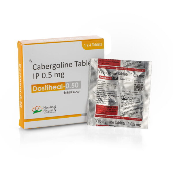 Dostiheal-0.5 (Cabergoline) - 4 compresse х 0,5 mg.