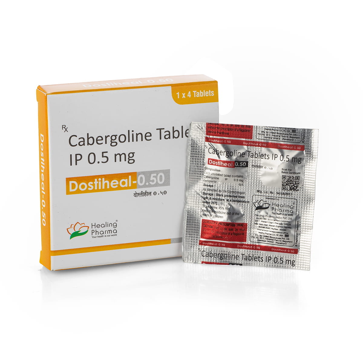 Dostiheal-0.5 (Cabergoline) - 4 compresse х 0,5 mg. - immagine 4