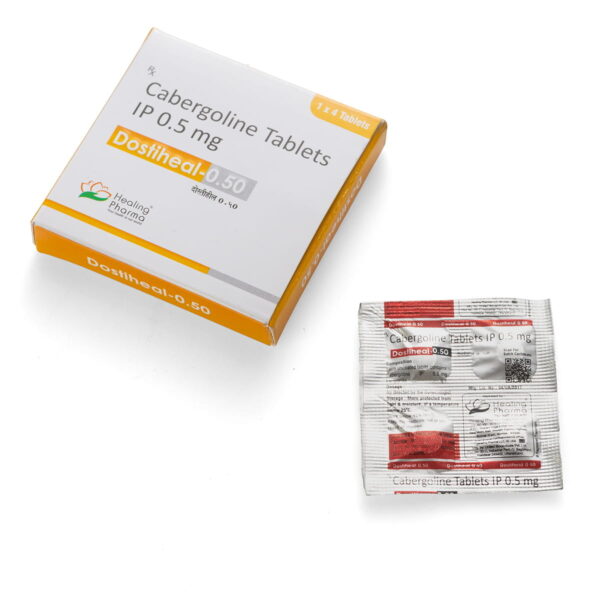 Dostiheal-0.5 (Cabergoline) - 4 compresse х 0,5 mg.