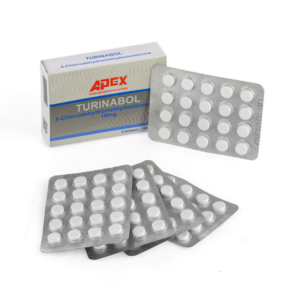 Turinabol (4-chlorodexydromethyltestosterone) – 100 tabl. x 10 mg.