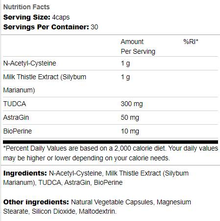 Liver | with TUDCA & Milk Thistle - 120 caps.